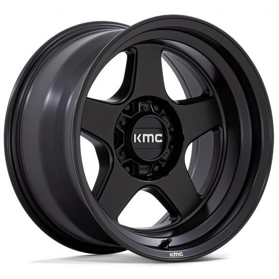 KMC KM728 | LOBO MATTE BLACK 17 x 9 6-139 -38
