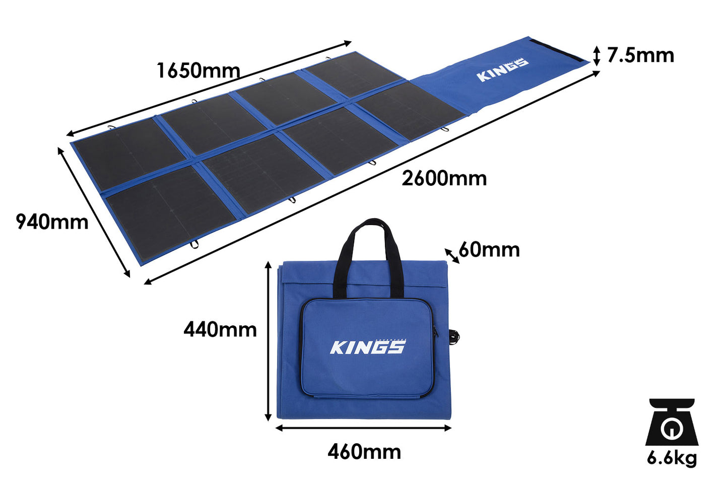 Kings 240W Folding Solar Blanket