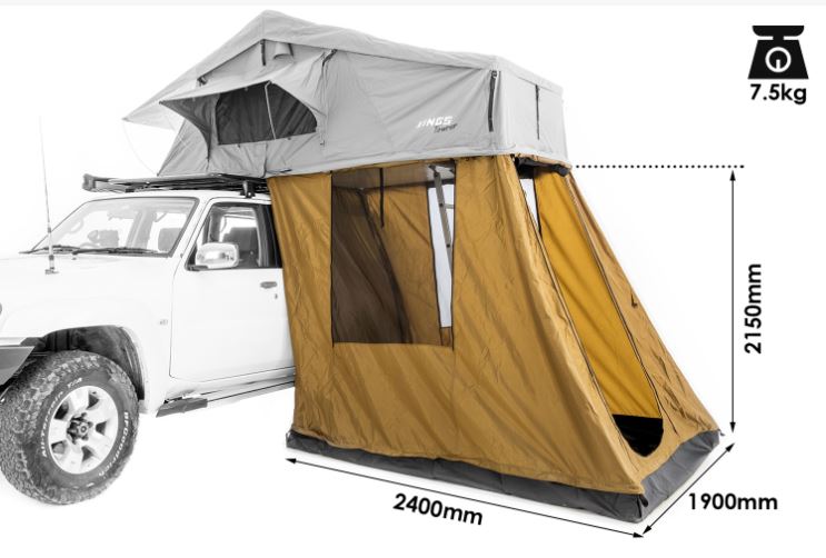 Kings 4 Person Annex For Kings Tourer Rooftop Tent 4WD Supply Co