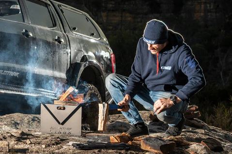 Portable Steel Fire Pit + Carry Bag