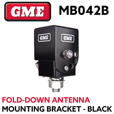 GME MB042B Fold-Down Antenna Mounting Bracket - Black