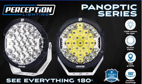 8.5" Perception Lighting Panoptic Series LED Driving Lights