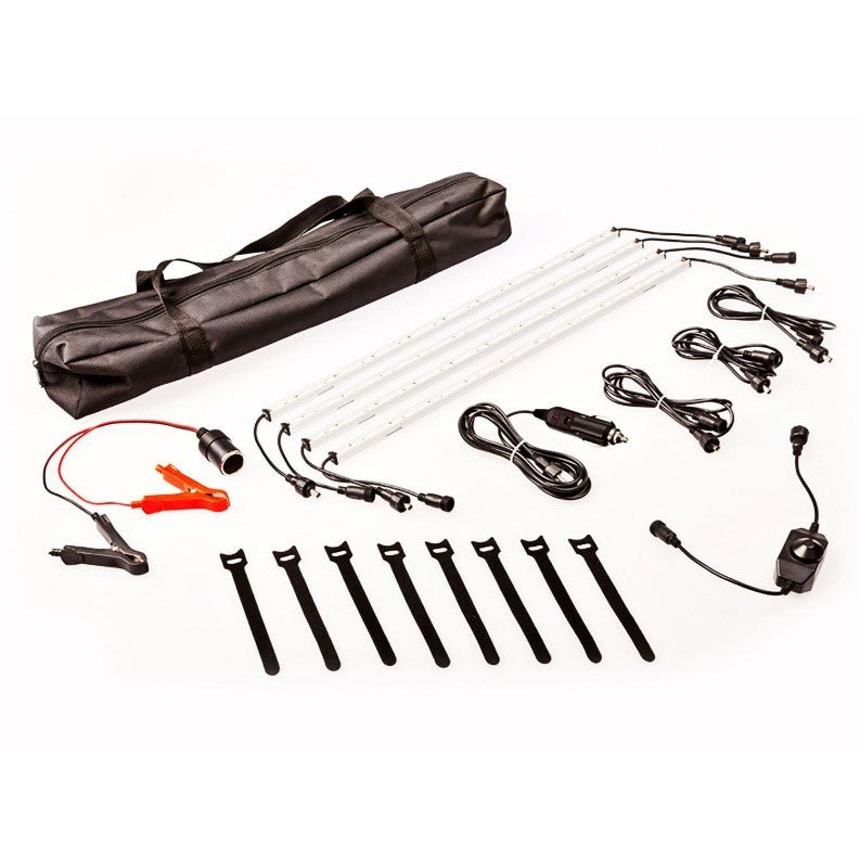Illuminator 5 Bar Camp Light Kit | LED dimmer | Alligator clips & cig socket