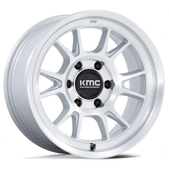 KMC KM729 | RANGE GLOSS SILVER MACHINED FACE 17x8.5 -10p