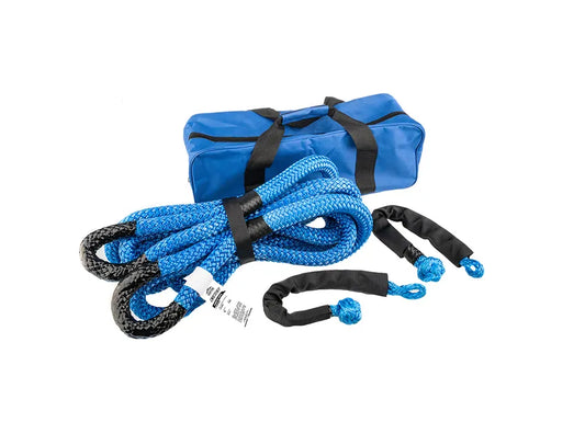 Kings Soft Shackle & Kinetic Rope Kit | 30% Elongation | Safer Recoveries | Durable Storage Bag