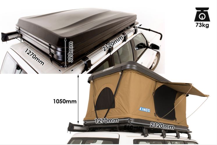 Kings Kwiky MKII Hard Shell Rooftop Tent