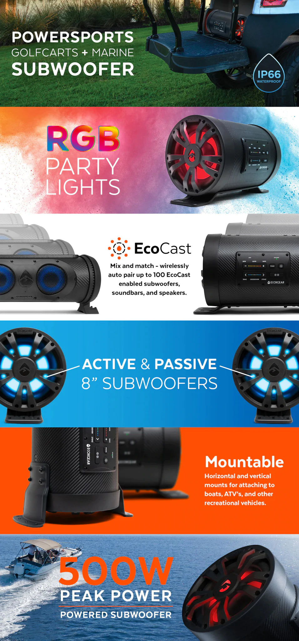 Ecoxgear Extreme Subwoofer ES08