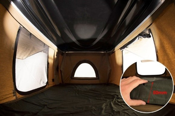 Kings Kwiky MKII Hard Shell Rooftop Tent | 2min Setup | 100% Waterproof | 50mm Mattress