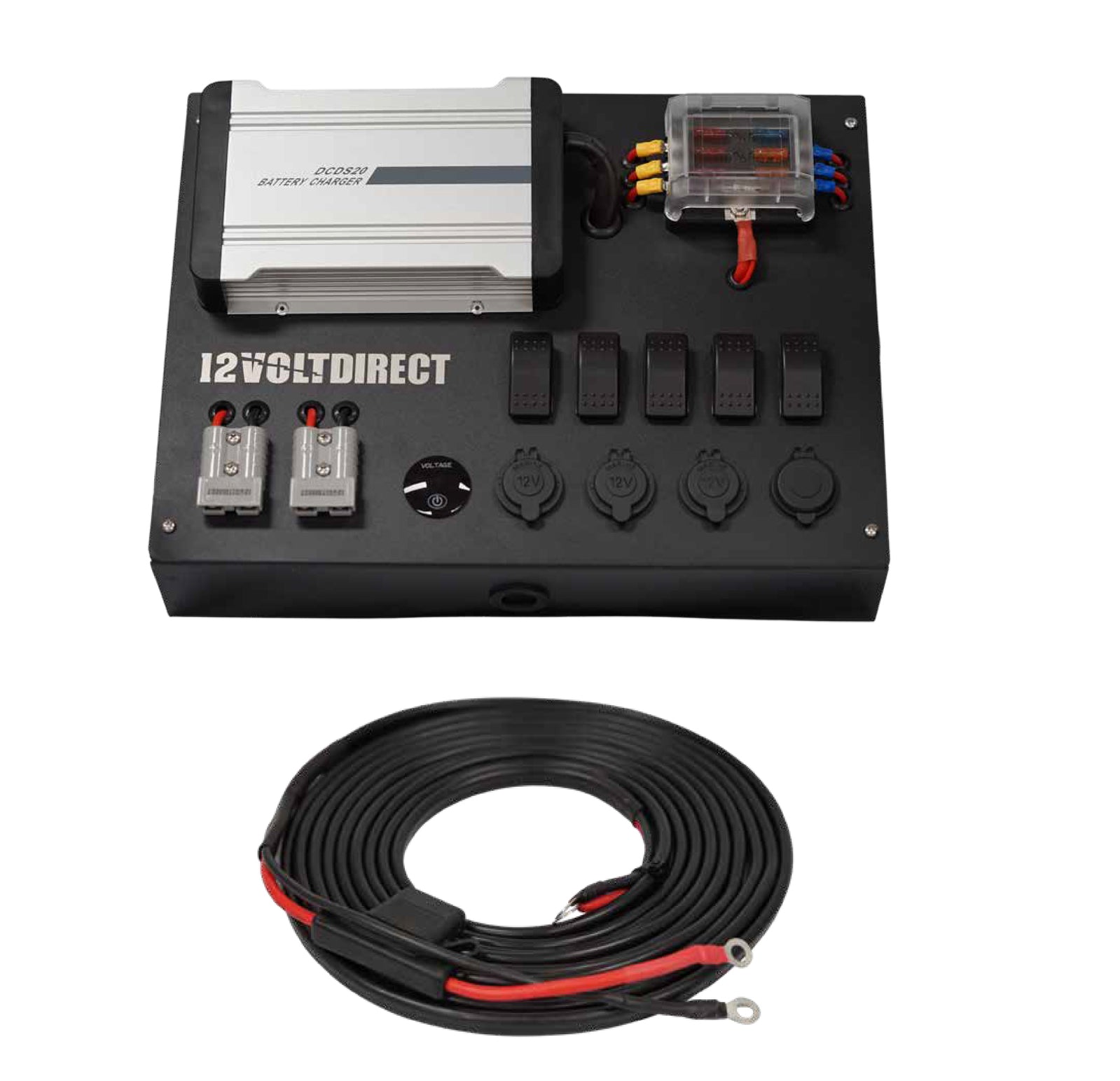 12 Volt Direct Canopy Power Control Box with Optional 20Amp DCDC Charg ...